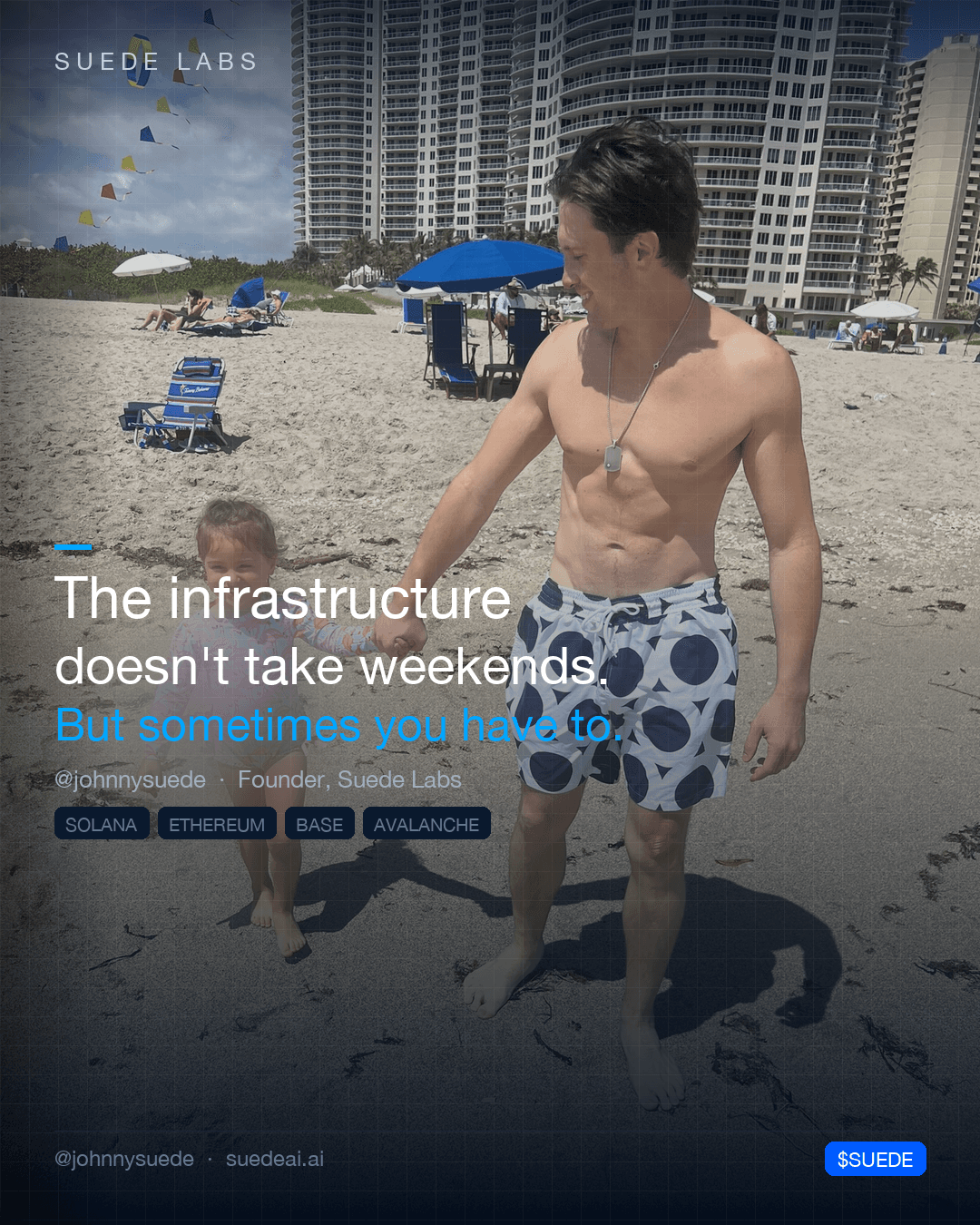 Jason Colapietro: The infrastructure doesn't take weekends